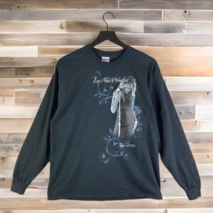 Lee Ann Womack Tour Concert Shirt 2010 Long Sleeve Mens Size Large Country Black